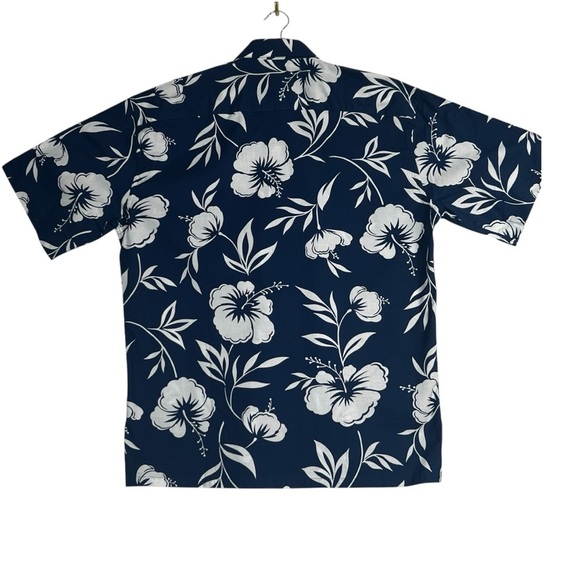 Campia Moda Hawaiian Men’s shirt Size Medium Tropical Blue/White - Picture 2 of 13